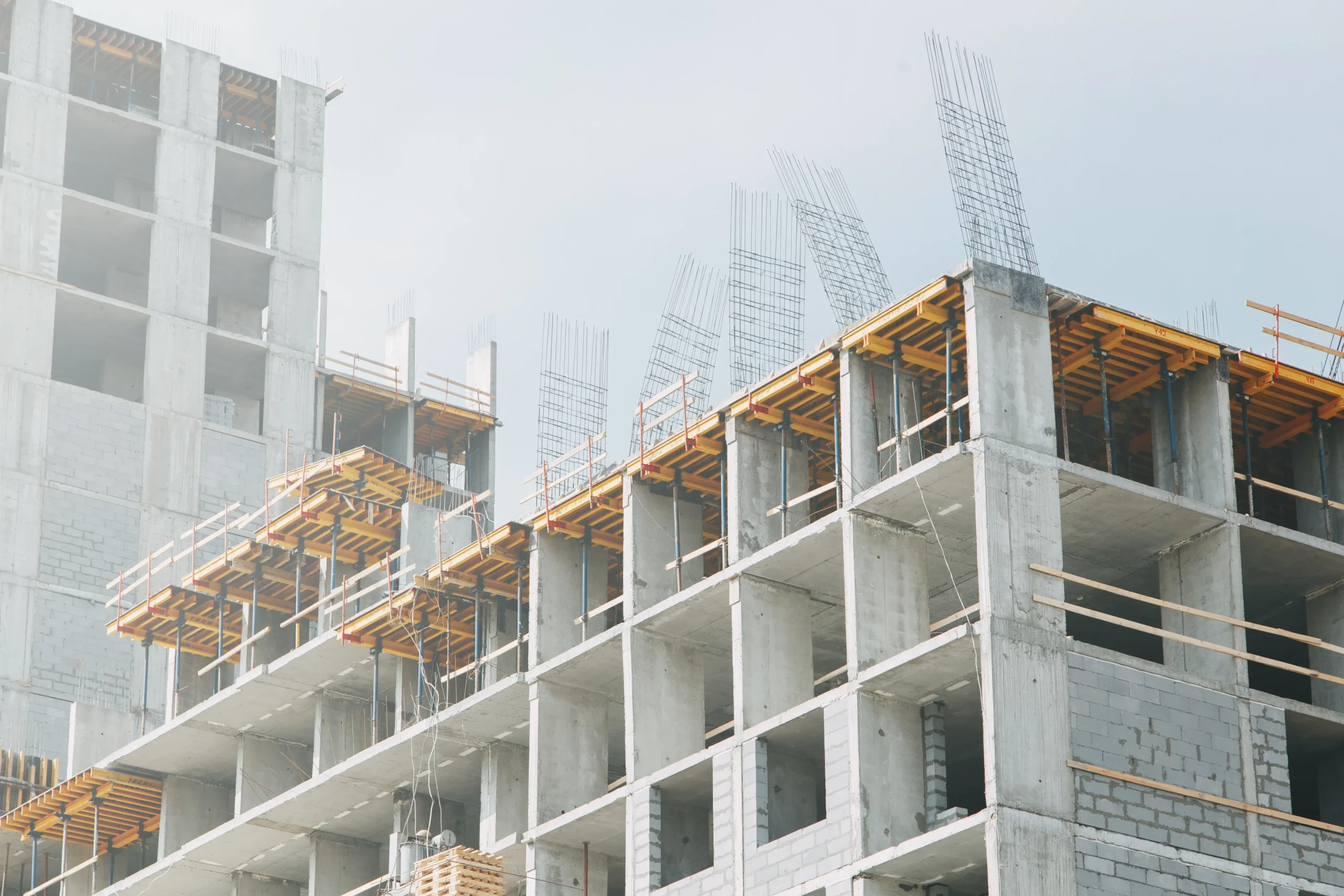 Construcción de edificios en pleno centro porteño de Buenos Aires